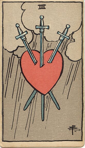 3 Kiếm (3 of Swords) — ngược